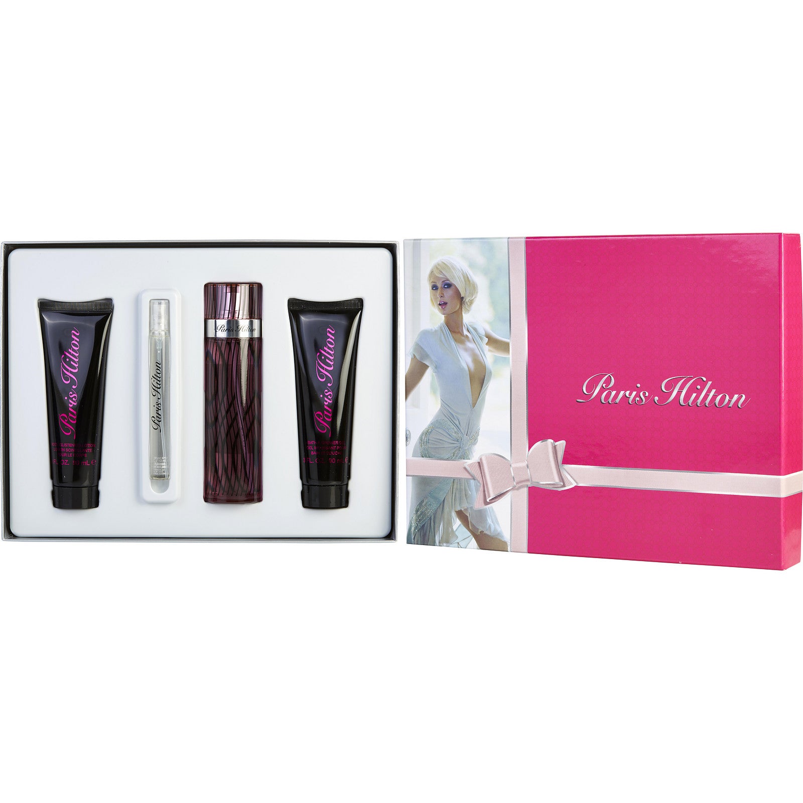 Paris Hilton Paris Hilton Eau de Parfum (W) / 4 Pc SP 3.4 oz; BL 3 oz; SG 3 oz; SP Mini 0.34 oz