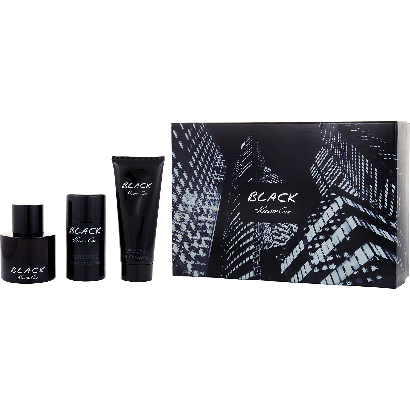 Kenneth Cole Black Eau de Toilette (M) / 3 Pc SP 3.4 oz; ASB 3.4 oz; DEO 2.6 oz