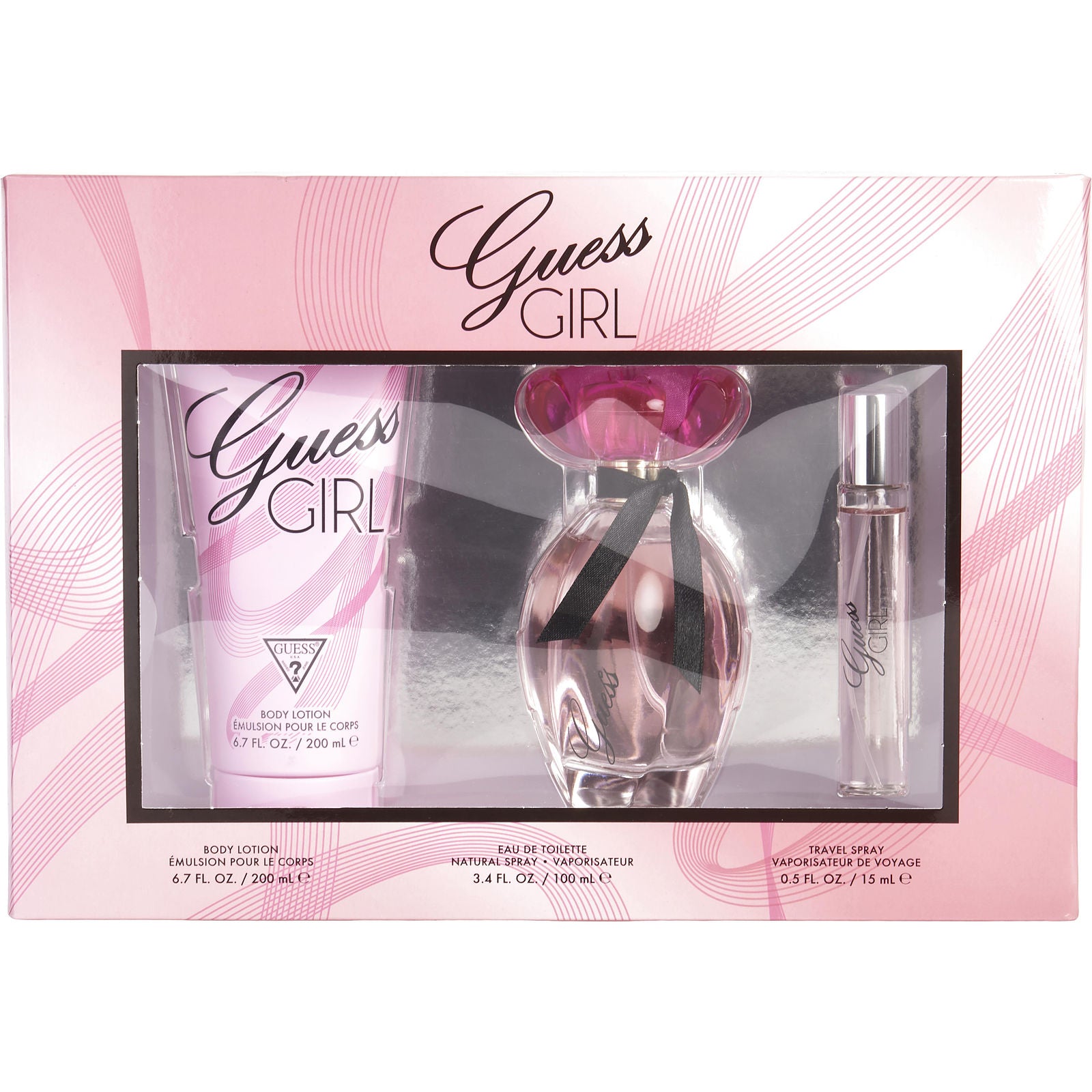 Guess Girl Eau de Toilette (W) / 3 Pc SP 3.4 oz; BL 6.7 oz; SP 0.5 oz